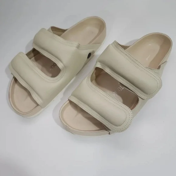Birkenstock The Beach Comber Sandals in Cream L11 M9 - Picture 3 of 9